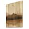 Designart - Minimalist Terracotta Landscape - Modern Print on Natural Pine Wood